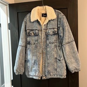 Detre x Dede Raad acid wash denim jacket